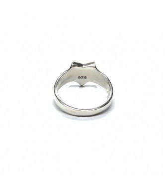 R002467 Genuine Sterling Silver Ring Star Hallmarked Solid 925 Handmade Comfort Fit